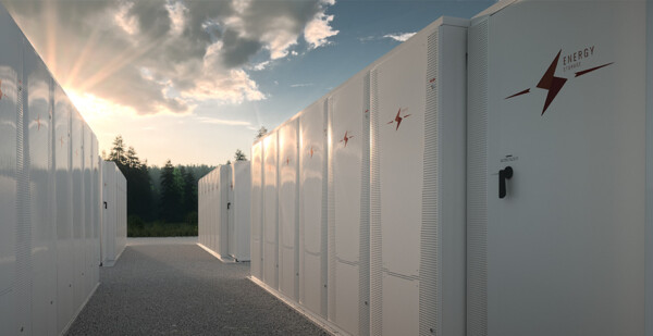 Grid-scale battery storage setup (energyaustralia)